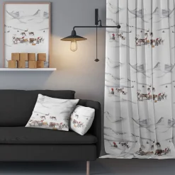 Gardiner Mönstrade|Julgardiner<Arvidssons textil Tomteland gardiner
