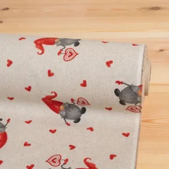 Gardintyger Mönstrade|Jultyger< Tomte love tyg