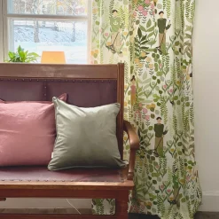 Arvidssons Textil|Gardintyger Mönstrade<Arvidssons textil Trädgård grön tyg