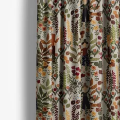 Gardintyger Mönstrade|Arvidssons Textil<Arvidssons textil Trädgård rost/beige linnelook tyg