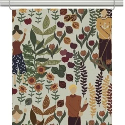 Panelgardiner<Arvidssons textil Trädgård rost/beige panelgardiner