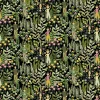 Gardintyger Mönstrade|Arvidssons Textil<Arvidssons textil Trädgård svart/grön tyg