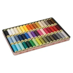 Sytråd<Gutermann Trådset stora nostalgiboxen 48st