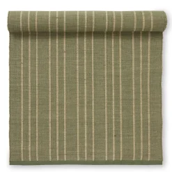 Jullöpare|Bordslöpare<Jakobsdals Tri grön/jute 40x140 löpare