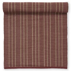 Bordslöpare<Jakobsdals Tri röd/jute 40x140 löpare