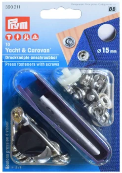 Tillbehör|Tryckknappar Och Tillbehör<Prym Tryckknapp Yacht & Caravan silver