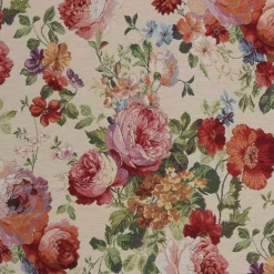 Blommiga Möbeltyger|Mönstrade Möbeltyger<Arvidssons textil Turin crème jacquard - lyxigt möbeltyg