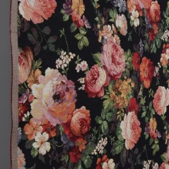 Mönstrade Möbeltyger<Arvidssons textil Turin svart jacquard - lyxigt möbeltyg