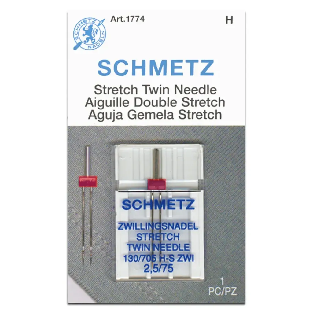 Symaskinsnålar<Schmetz Tvillingnål stretch 2,5mm