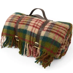 Picknickfiltar<Tweedmill textiles Tweedmill Picknickfilt i Ull - Thistleberry/Wine med Vattentät Baksida, 145 x 183 cm
