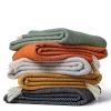 Ullplädar<Tweedmill textiles Ullpläd Fishbone Navy, 100% Ull, 150x183 cm