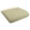 Ullplädar<Tweedmill textiles Ullpläd Illusion Green & Grey, 100% Ull, 150x183 cm