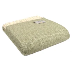 Ullplädar<Tweedmill textiles Ullpläd Illusion Green & Grey, 100% Ull, 150x183 cm