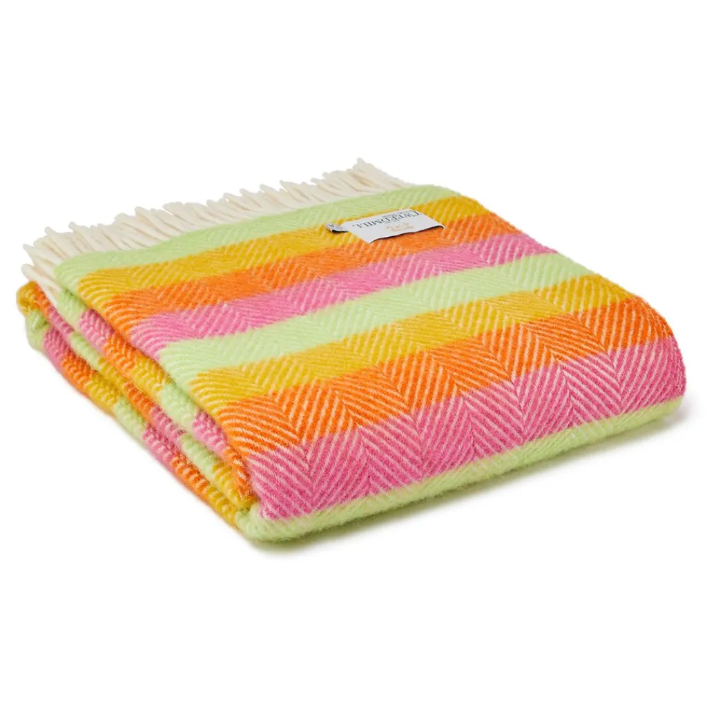 Ullplädar<Tweedmill textiles Ullpläd Stripe Refresh, 100% Ull, 150x183 cm