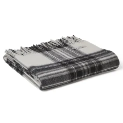 Ullplädar<Tweedmill textiles Ullpläd Tweedmill - Prestige Grey Dress Stewart, 100% Ull, 140 x 190 cm