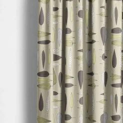 Gardintyger Mönstrade|Arvidssons Textil<Arvidssons textil Under trädet beige tyg – metervara med lövmönster
