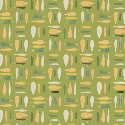 Gardintyger Mönstrade|Arvidssons Textil<Arvidssons textil Under trädet grön tyg – bomullstyg med blad