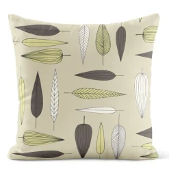 Mönstrade Kuddfodral<Arvidssons textil Under Trädet – Kuddfodral Beige