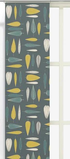 Panelgardiner<Arvidssons textil Under trädet turkos panelgardiner