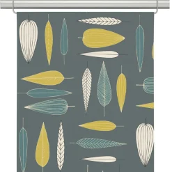 Panelgardiner<Arvidssons textil Under trädet turkos panelgardiner