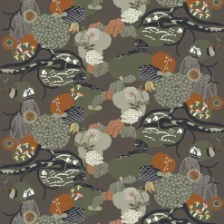 Gardintyger Mönstrade|Arvidssons Textil<Arvidssons textil Universum grön tyg