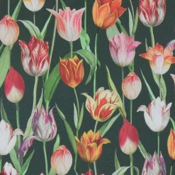 Blommiga Möbeltyger|Dynväv< Uteväv Tulips tyg till utemöbler