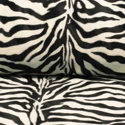 Velbour< Velboa gulton zebra tyg – mjukt zebramönster