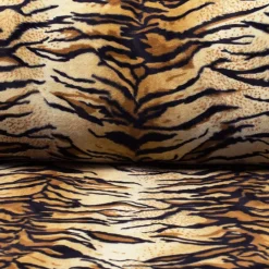 Velbour< Velboa tiger tyg – mjukt tyg med tigermönster