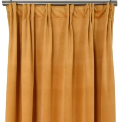 Sammetstyger|Gardiner Enfärgade<Nordisk Textil Velvet gul enfärgade sammetsgardiner