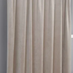 Sammetstyger|Gardiner Enfärgade<Nordisk Textil Velvet sand enfärgade sammetsgardiner