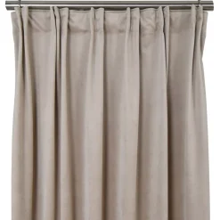 Sammetstyger|Gardiner Enfärgade<Nordisk Textil Velvet sand enfärgade sammetsgardiner