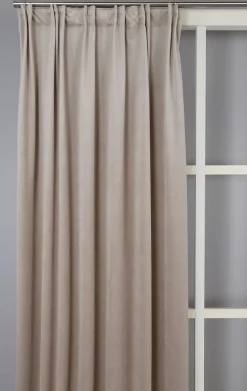 Gardintyger Enfärgade|Sammetstyger<Nordisk Textil Velvet sand enfärgat sammetstyg