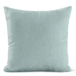 Enfärgade Kuddfodral<Nordisk Textil Verone Linne Aqua kuddfodral