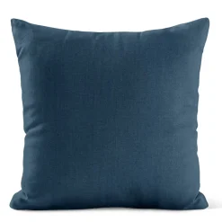 Enfärgade Kuddfodral<Nordisk Textil Verone Linne Blå kuddfodral