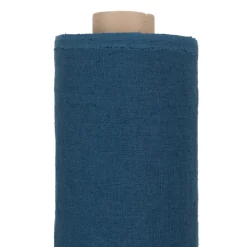 Gardintyger Enfärgade|Linnetyger<Nordisk Textil Verone Linne Blå – Stentvättat 100 % Lin