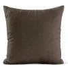 Enfärgade Kuddfodral<Nordisk Textil Verone Linne Brun kuddfodral