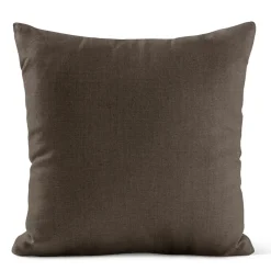 Enfärgade Kuddfodral<Nordisk Textil Verone Linne Brun kuddfodral