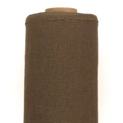 Gardintyger Enfärgade|Linnetyger<Nordisk Textil Verone Linne Brun – Stentvättat 100 % Lin