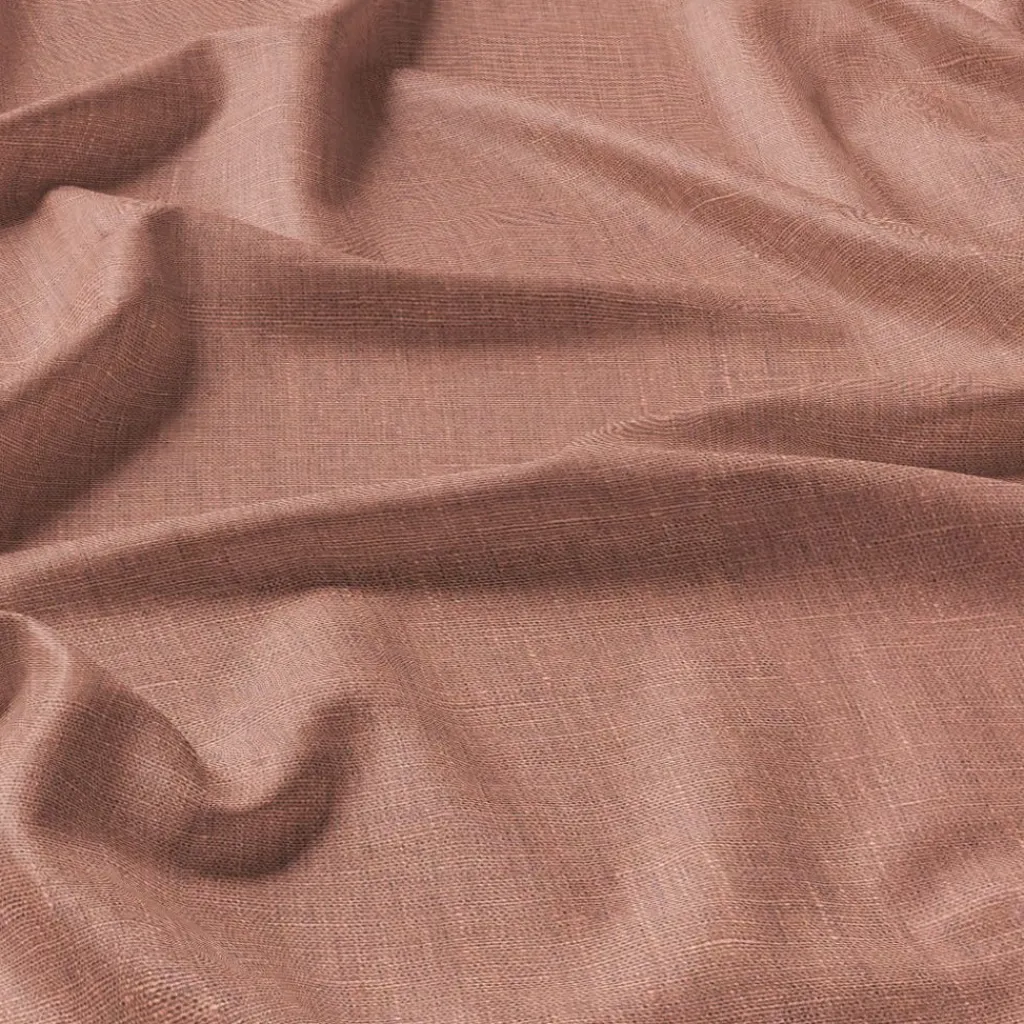 Gardintyger Enfärgade|Linnetyger<Nordisk Textil Verone Linne Gammelrosa – Stentvättat 100 % Lin