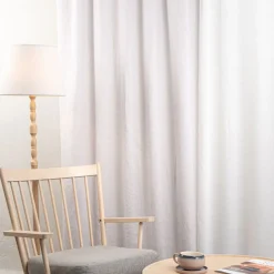 Gardintyger Enfärgade|Linnetyger<Nordisk Textil Verone Linne Ljusgrå – Stentvättat 100 % Lin