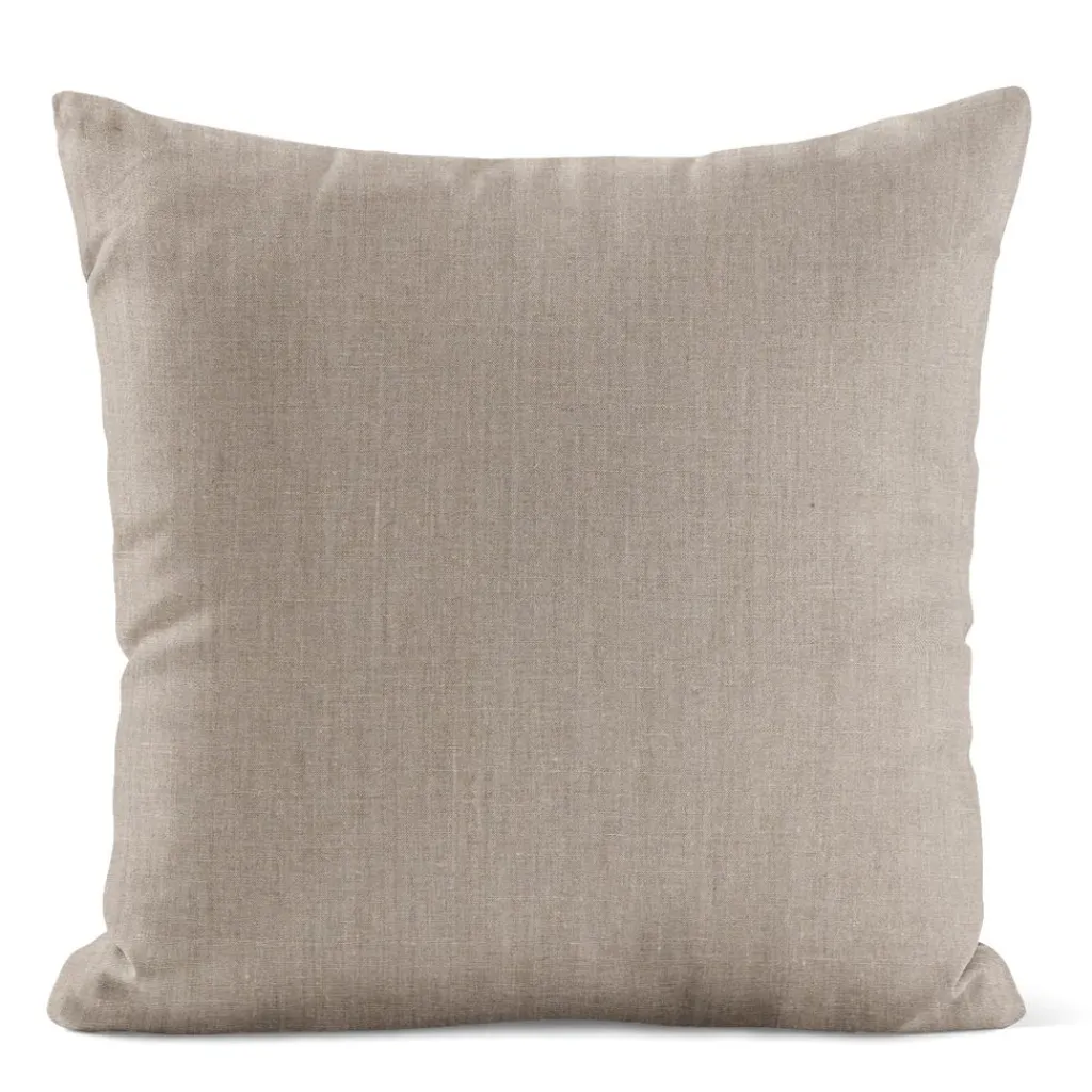 Enfärgade Kuddfodral<Nordisk Textil Verone Linne Natur kuddfodral