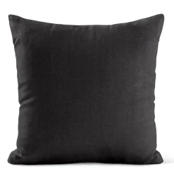 Enfärgade Kuddfodral<Nordisk Textil Verone Linne Svart kuddfodral