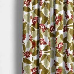 Gardintyger Mönstrade|Arvidssons Textil<Arvidssons textil Vid fikabordet röd tyg