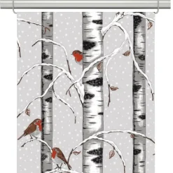 Julgardiner|Panelgardiner<Arvidssons textil Vinterdungen grå panelgardin