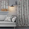 Gardintyger Mönstrade|Arvidssons Textil<Arvidssons textil Vinterdungen grå tyg