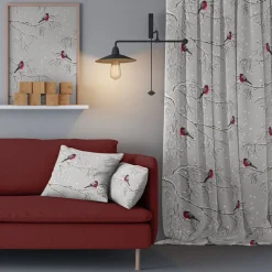 Gardintyger Mönstrade|Arvidssons Textil<Arvidssons textil Vinterland grå