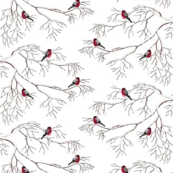 Gardintyger Mönstrade|Arvidssons Textil<Arvidssons textil Vinterland vit