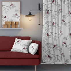 Gardintyger Mönstrade|Arvidssons Textil<Arvidssons textil Vinterland vit