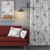 Gardiner Mönstrade|Julgardiner<Arvidssons textil Vinterland vit gardiner