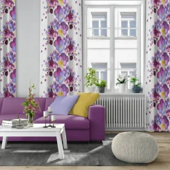 Gardiner Mönstrade<Arvidssons textil Viola lila gardiner